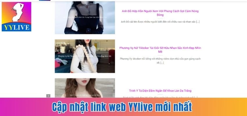 Cập Nhật Link Web Mới YYlive Chuẩn, An Toàn Nhất 2025 2 Cập nhật link web YYlive mới nhất