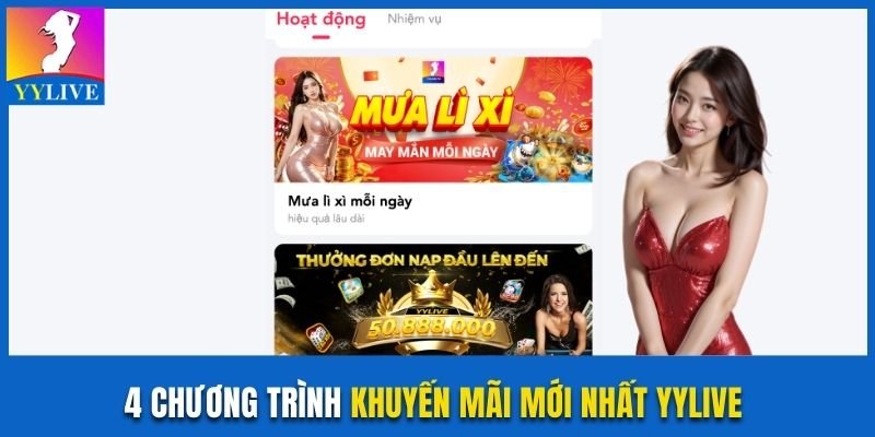 Khuyến Mãi Mới Nhất YYlive Và 4 Chương Trình Đặc Sắc Nhất 2 4 chương trình khuyến mãi mới nhất YYlive không thể bỏ lỡ