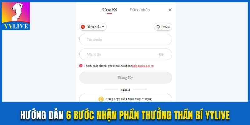 Phần Thưởng Thần Bí YYlive Trao Thưởng Không Giới Hạn 2 Hướng dẫn 6 bước nhận phần thưởng thần bí YYlive