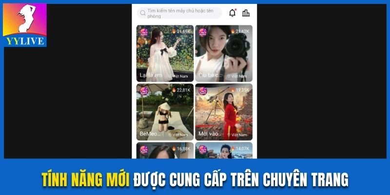 Tính năng mới được cung cấp trên chuyên trang