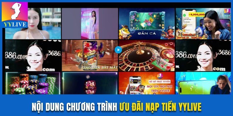 Nội dung chương trình ưu đãi nạp tiền YYlive