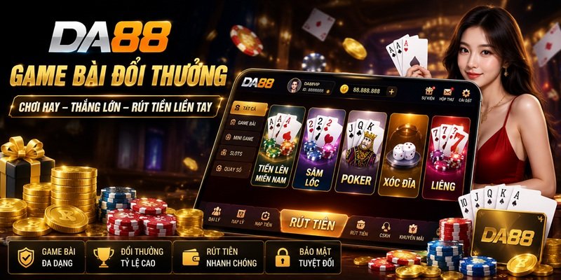 Top 5 Bộ Môn Hot Tại DA88 Và Khuyến Mãi Hấp Dẫn Nhất 3 Game bài đổi thưởng DA88 với nhiều tựa game hấp dẫn nhất