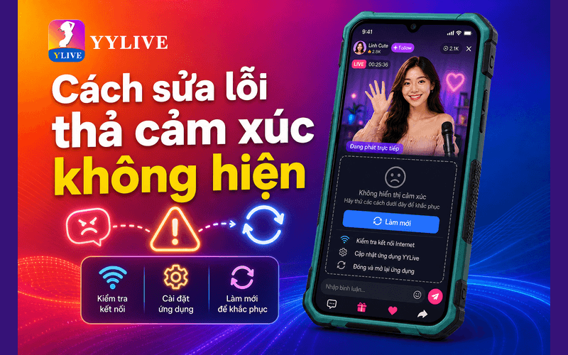 Tính năng thả cảm xúc trên YYLive là gì? Cách dùng cho người mới 4 Cách sửa lỗi thả cảm xúc không hiện