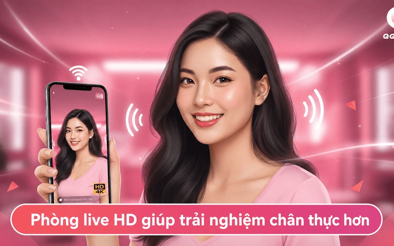 Livestream QQLive trực tiếp HD – Phòng phát sóng girl xinh cuốn hút người xem 3 Phòng live HD giúp trải nghiệm chân thực hơn